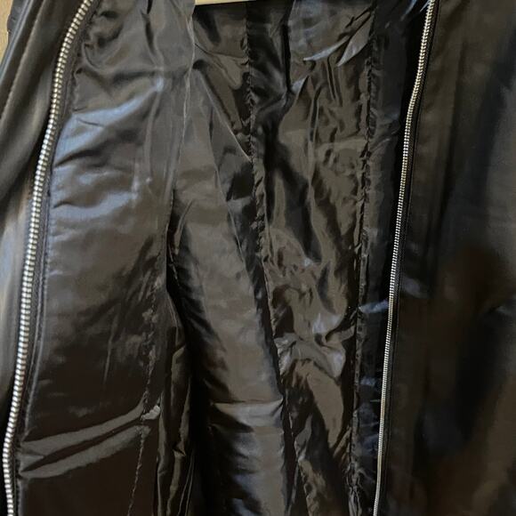 ASOS Faux Leather Black Biker Jacket Size 2 - Picture 4 of 7